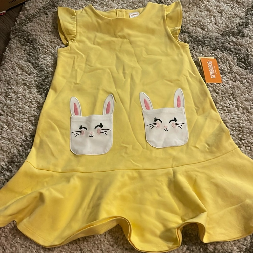 Gymboree yellow bunny dress 6